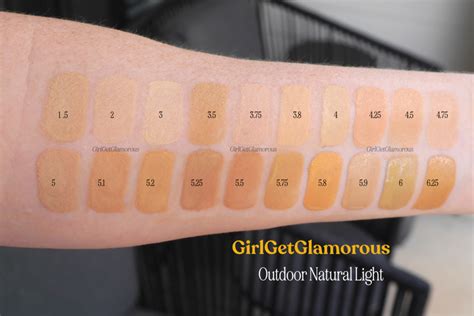 armani luminous foundation swatches|armani luminous silk colour chart.